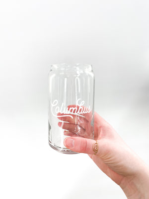 customizable city & state can glass