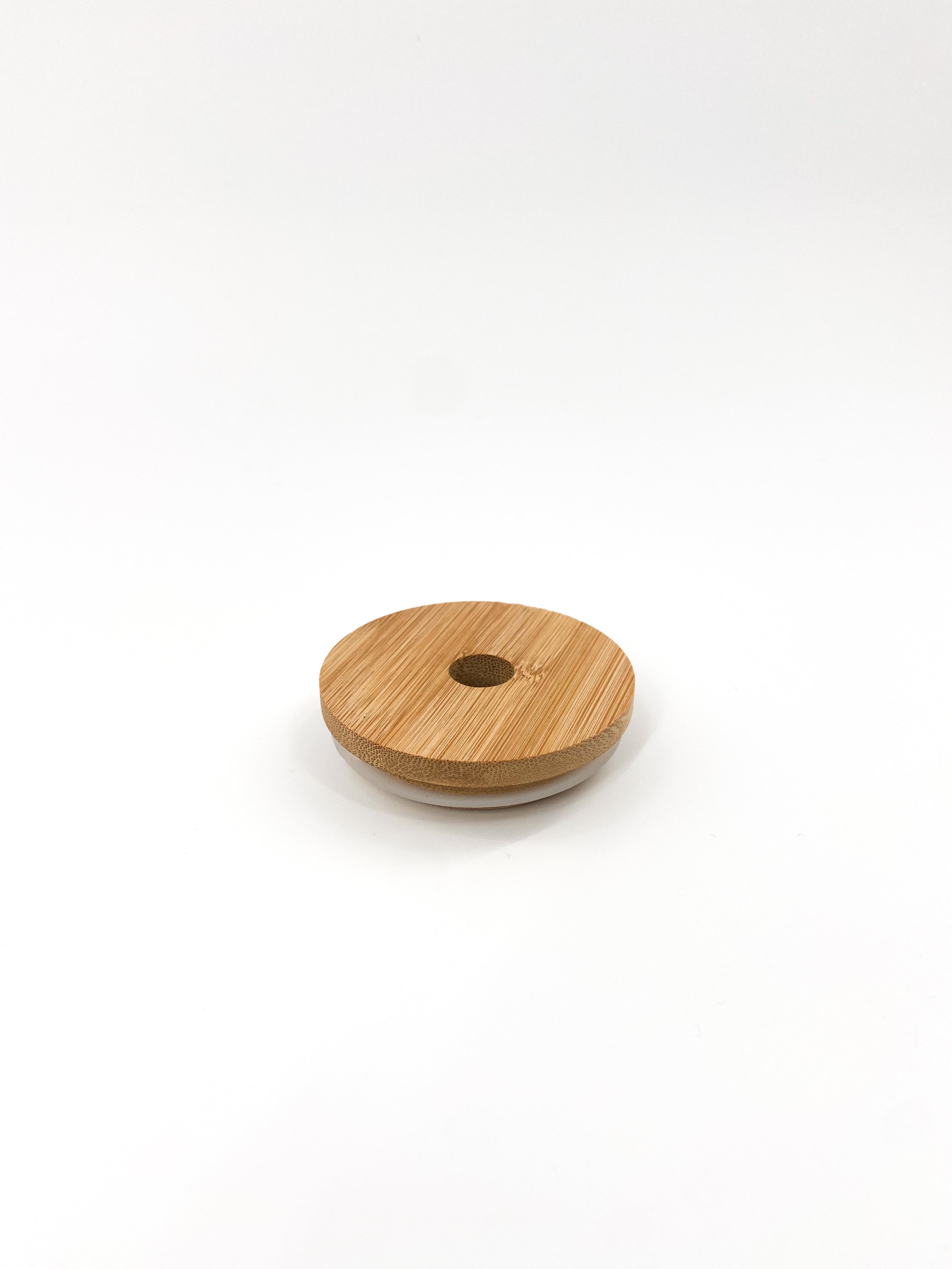 bamboo lid for can glass