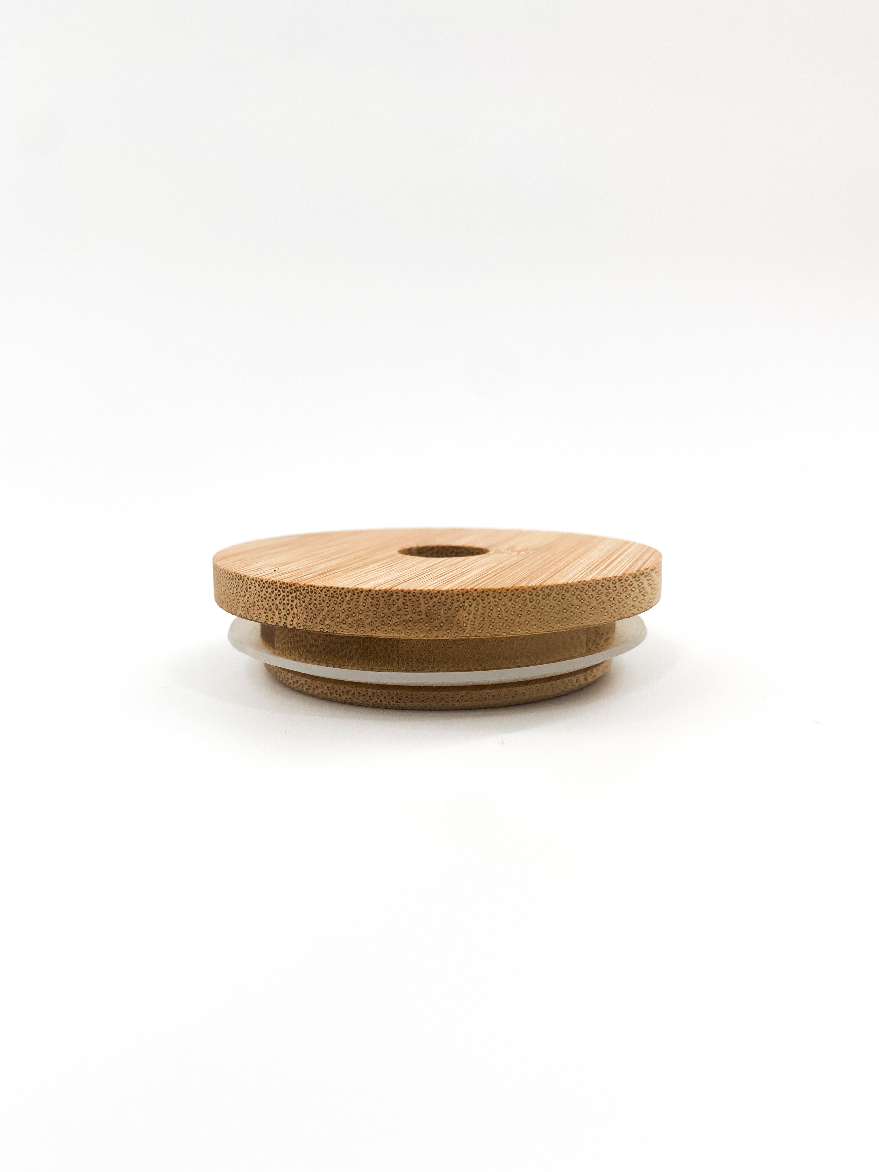 bamboo lid for can glass