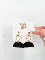 the gold O earrings