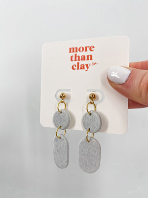 the mini shimmer dangly earrings
