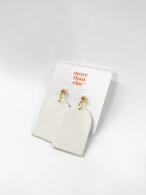 the oversized arch earrings