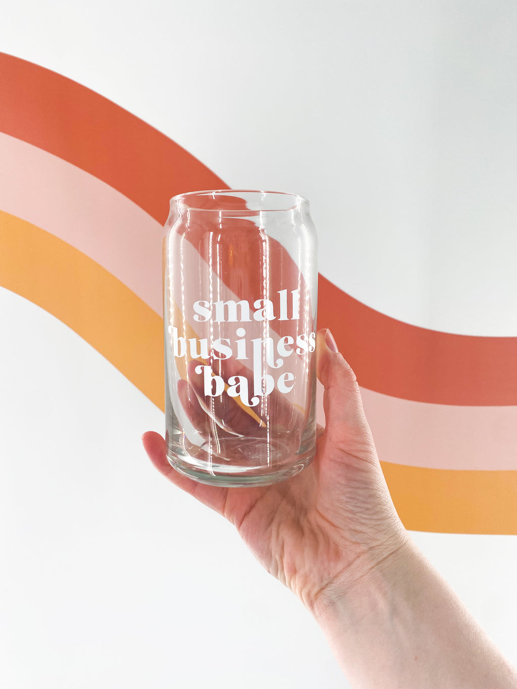 small business babe can glass