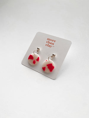 pink terrazzo earrings