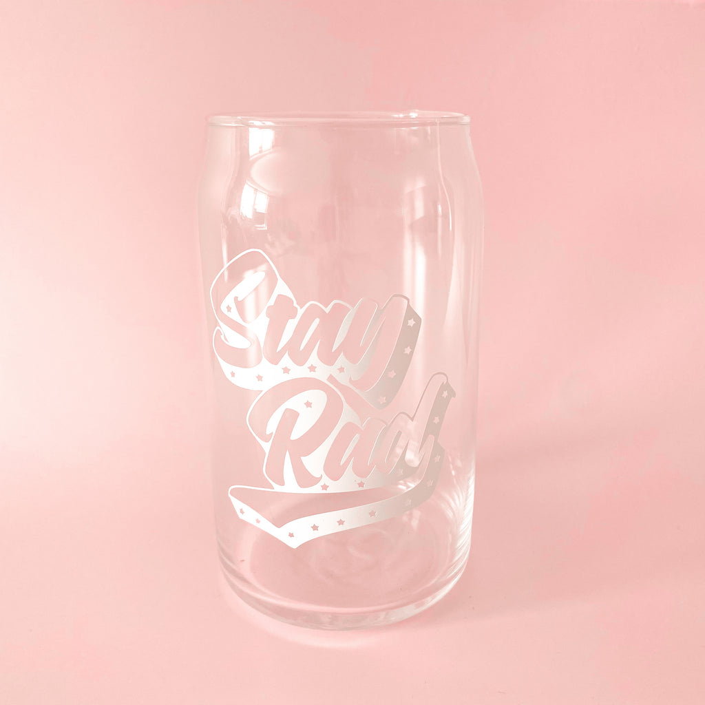 stay rad can glass
